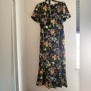 Sugarlips Black Floral Maxi Dress
